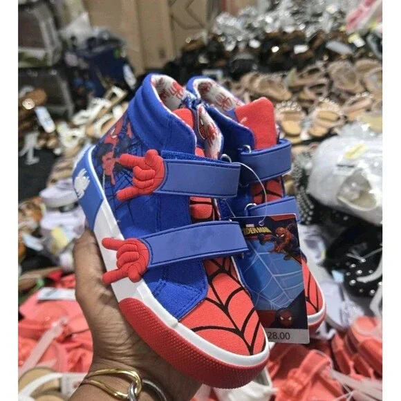 Marvel Ground Up Spiderman Kid's high top tennis shoes New - Picture 5 of 6